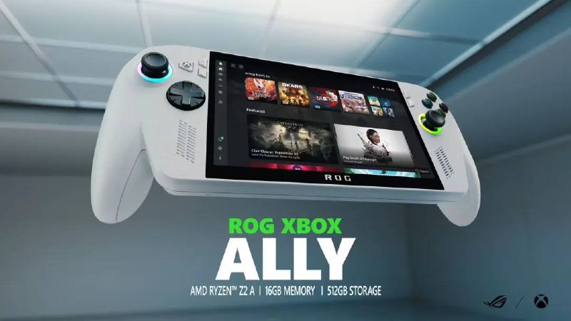 微软官宣新游戏掌机 ROG Xbox Ally / X微软今日在 Xbox Games Showcase 2025 活动上宣布与华硕携手为 Xbox 品牌推出首款掌机产品，并正式发布了「ROG Xbox Ally」与「ROG Xbox Ally X」两款产品