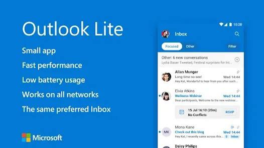 微软宣布即将停运 Outlook Lite 应用微软近日宣布，将停止「Outlook Lite」移动应用的运营，产品将于 2025 年 10 月 6 日起在各商店平台下架，已经下载 App 的用户能在有限的时间内继续使用